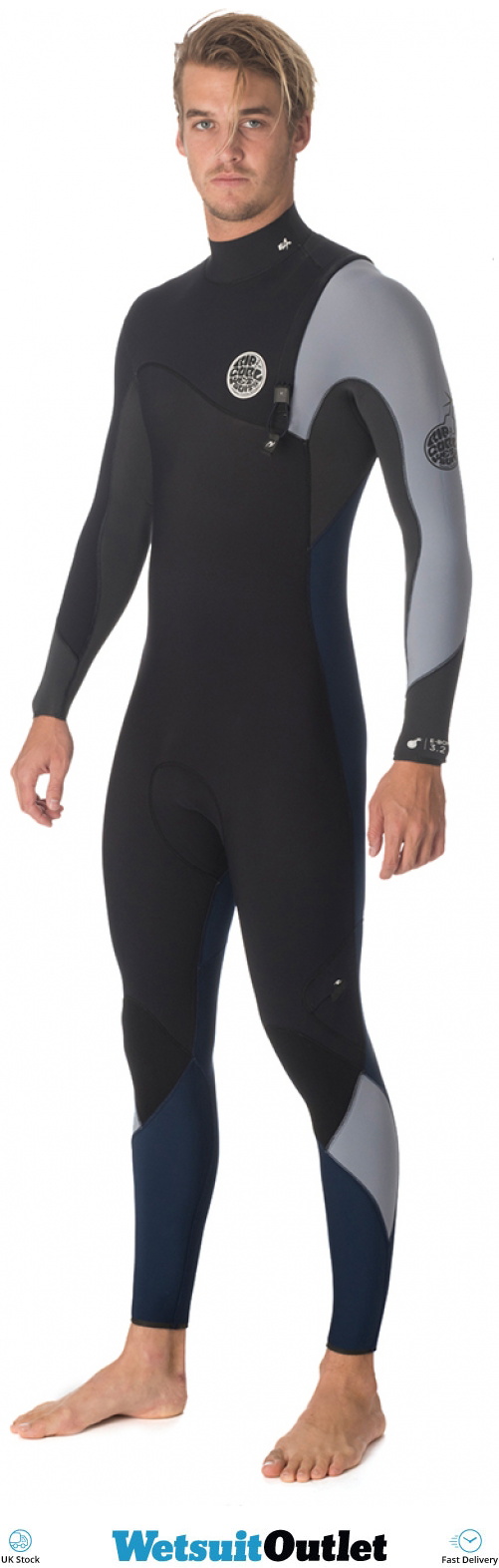 Rip Curl EBomb 2mm Zip Free Wetsuit NAVY WSM5UE Wetsuits 2mm Wetsuits Mens Wetsuit Outlet